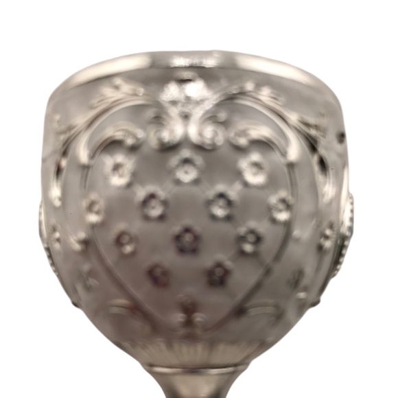 Vintage Metal Shot Glass Small Silver Goblet Gift Idea Home Decor - Picture 3 of 7